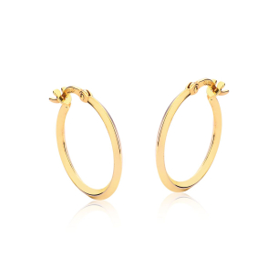 Brinco argola em Ouro Amarelo 18K