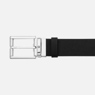 Cinto Montblanc Black 35 mm leather belt