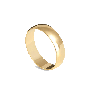 Aliança em Ouro Amarelo 18K 