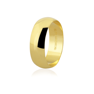 Aliança em Ouro Amarelo 18K 