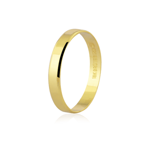 Aliança em Ouro Amarelo 18K 