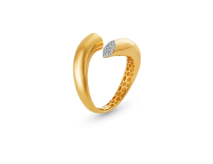 Anel em Ouro Amarelo 18K com Diamantes