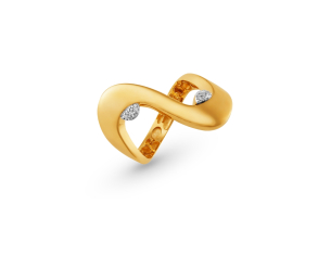 Anel em Ouro Amarelo 18K com Diamantes