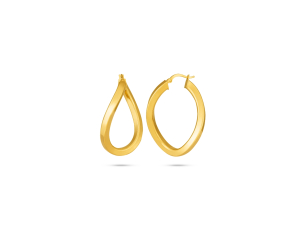 Brinco Argola em Ouro Amarelo 18K  