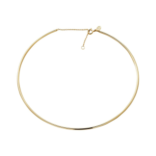 Choker em Ouro Amarelo 18K tubo rígida