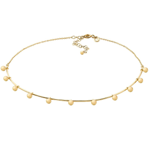 Gargantilha choker em Ouro Amarelo 18K bolinhas