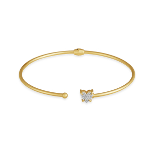 Bracelete Ouro Amarelo 18K com Diamantes  